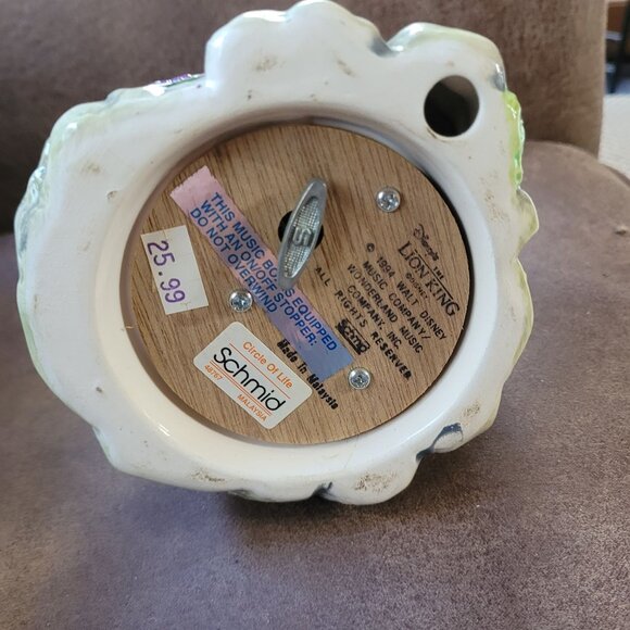 Mufasa With Simba Music Box The Lion King Circle of Life 1994 Disney Schmid - Picture 6 of 6